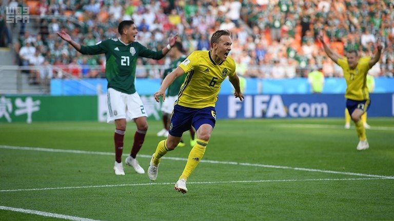المكسيك تتجرع مرار الهزيمة الأولى في كأس العالم 2018 من السويد