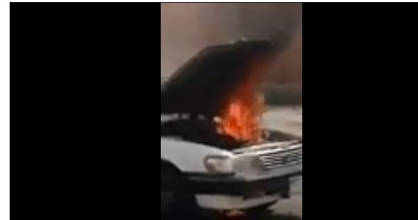 مشهد بطولي رائع .. طالب ألمعي يخمد حريقًا ويمنع انتشاره في مواقف السيارات