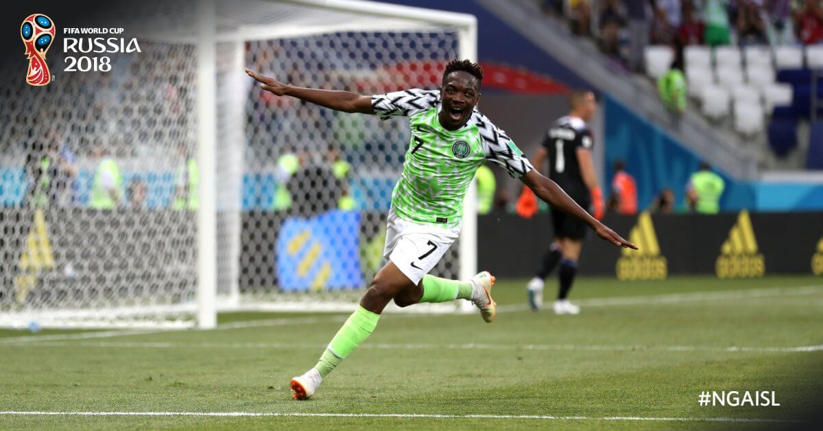 مباراة نيجيريا وايسلندا .. النسور الخضراء تُجدد آمالها بهزيمة الأولاد بهدفين