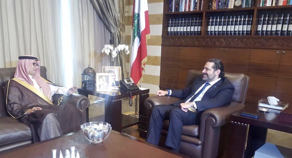 الحريري يبحث الأوضاع اللبنانية مع الوزير المفوض بخاري