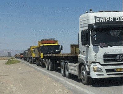 إضراب سائقي الشاحنات في إيران يكمل يومه الخامس عشر