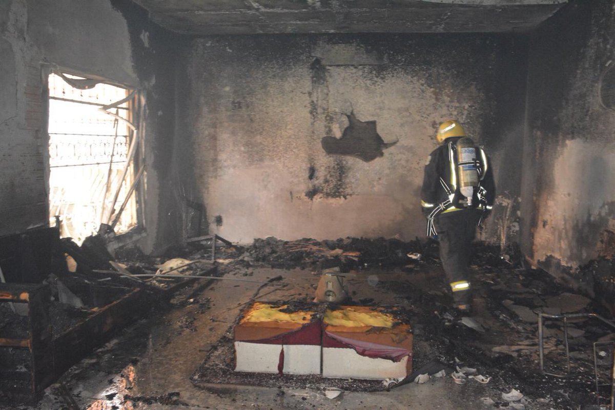 حريق منزل في جدة يُصيب 5 نساء ورجلًا بحالات خوف واختناق
