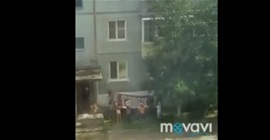 فيديو مروع.. سقوط مسن من الطابق الرابع - المواطن