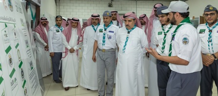 بالصور.. رئيس أمن الدولة يلتقي بالكشافة والجوالة في المعسكر الكشفي بــ عرفات