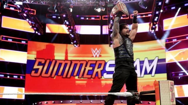 WWE Summerslam 2018 .. كيف فاز رينز بلقب اليونيفرسال ؟