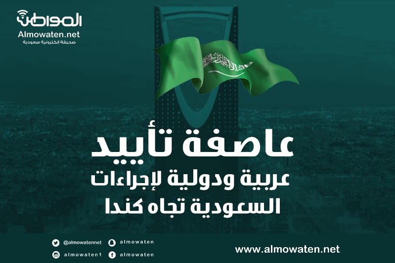 إنفوجرافيك “المواطن”.. عاصفة تأييد عربية ودولية لإجراءات السعودية تجاه كندا