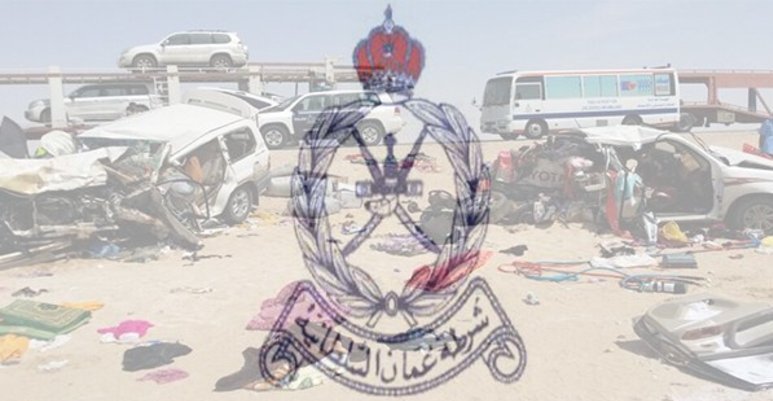 وفاة 7 سعوديين وإصابة 5 آخرين في تصادم مروع بسلطنة عمان