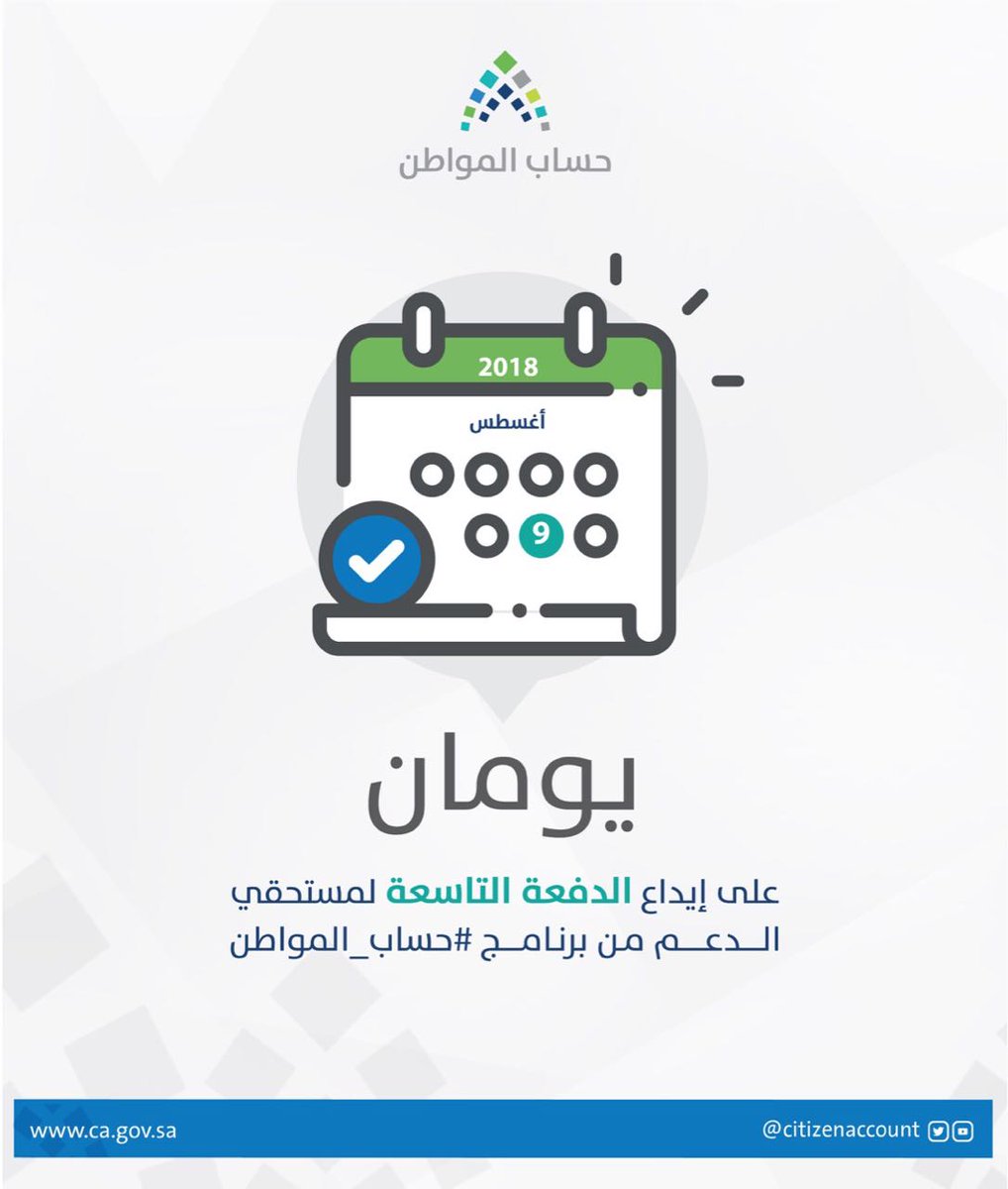 حساب المواطن : الخميس آخر موعد للتسجيل ضمن دورة الدفع المقبلة