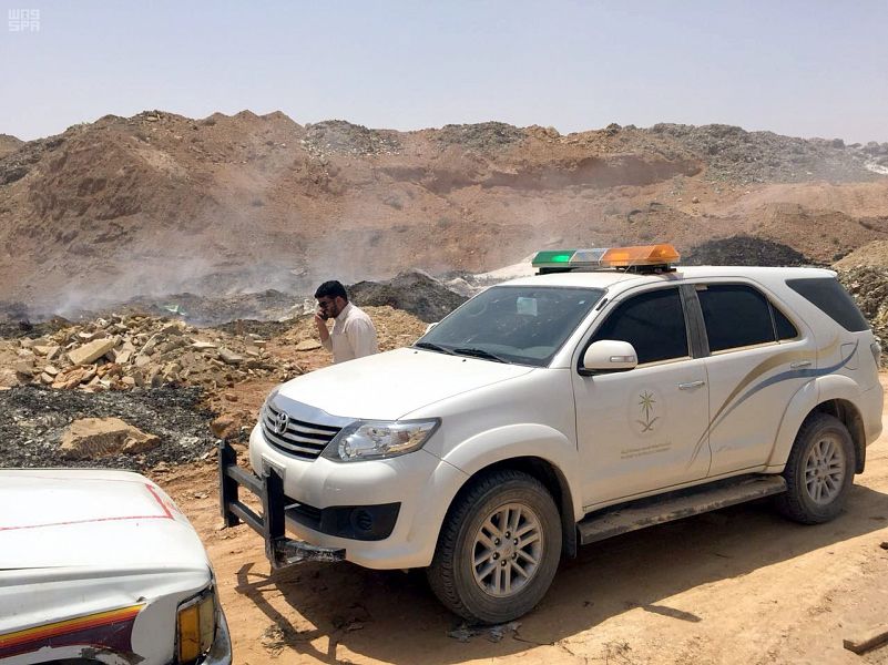 إحالة العمالة حارقة النفايات الصناعية في الرياض إلى النيابة