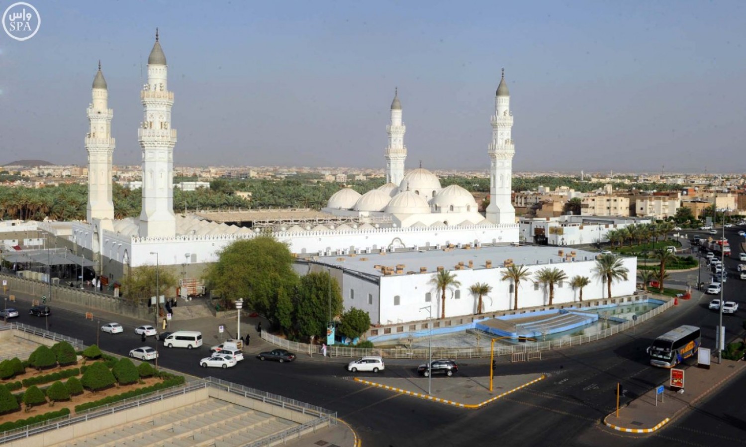 مسجد قباء المحطة الثانية لضيوف الرحمن في المدينة المنورة