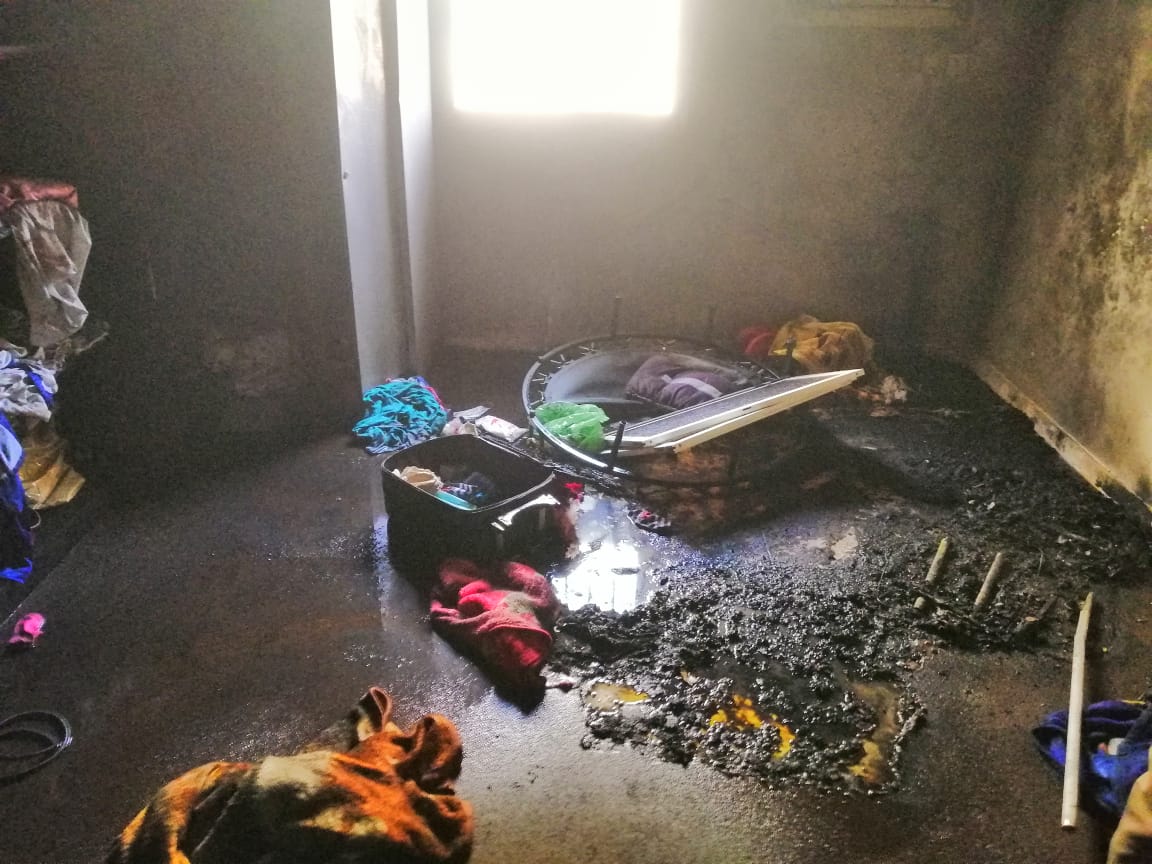 حريق شقة سكنية يصيب امرأة وثلاثة أطفال في بينبع