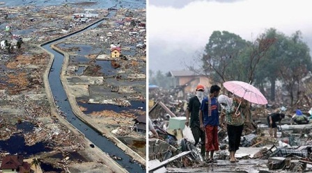 بعد زلزالين وتسونامي 832 قتيلًا .. رائحة الموت تغمر “إندونيسيا”