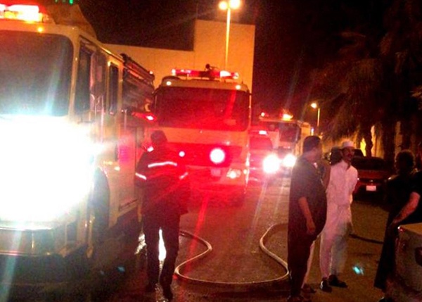 إصابة 9 أشخاص بينهم 3 رضّع في حريق فيلا بجدة