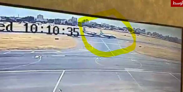 فيديو.. لحظة اصطدام طائرتين عسكريتين بمطار الخرطوم