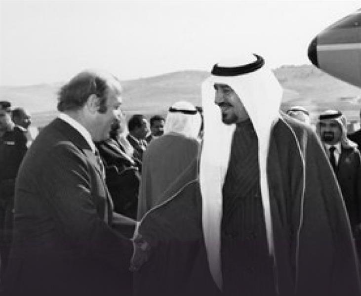 صورة نادرة لزیارة الملك خالد بن عبدالعزیز للأردن في السبيعنيات