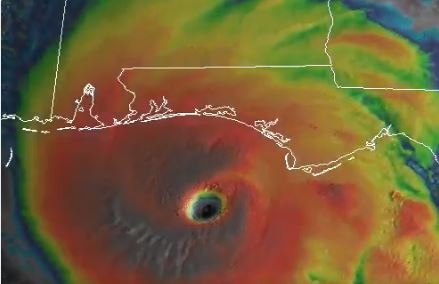 فيديو.. هكذا يبدو إعصار مايكل من الفضاء وترامب: كلنا مع فلوريدا