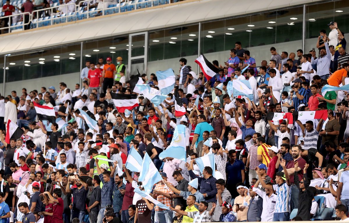 الجماهير تُشعل أجواء مباراة العراق والأرجنتين