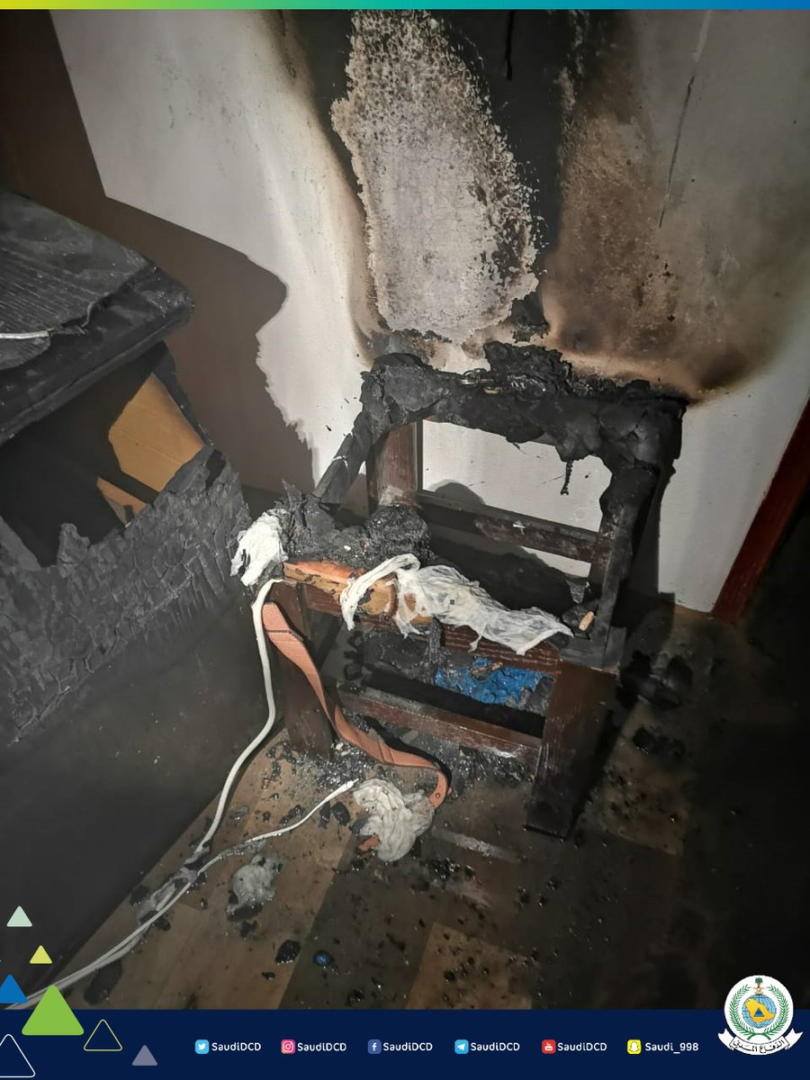 زيادة الأحمال الكهربائية تُشعل حريقًا بمنزل في شرورة