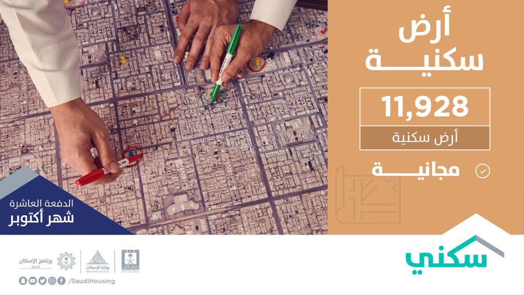 سكني يواصل إجراءات تسليم 61 ألف أرض مجانية في 55 محافظة