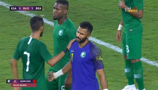 مباراة السعودية ضد البرازيل تشهد الطرد الأول للأخضر في 2018
