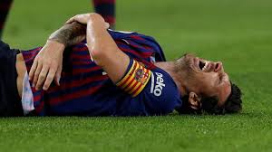 ميسي يغيب عن نادي برشلونة 3 أسابيع للإصابة