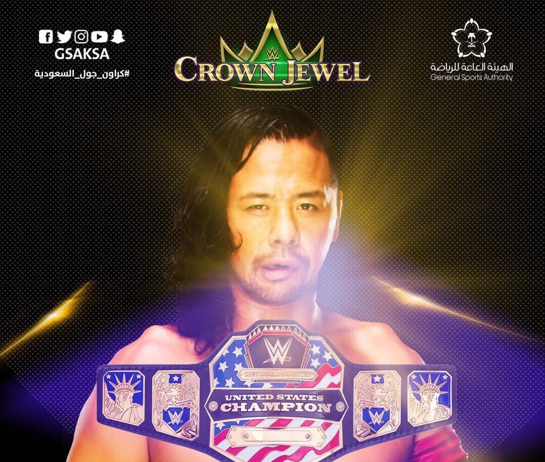 في منافسات Crown Jewel .. الياباني ناكامورا يُتوج بلقب الولايات المتحدة