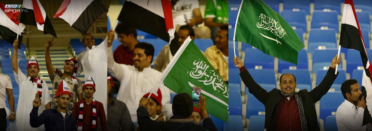 فيديو.. توافد الجماهير لحضور مباراة السعودية واليمن