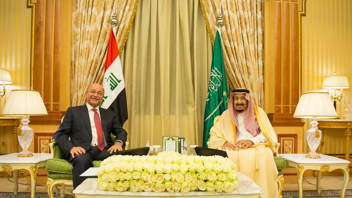 قصر اليمامة يشهد أول قمة بين الملك سلمان والرئيس العراقي