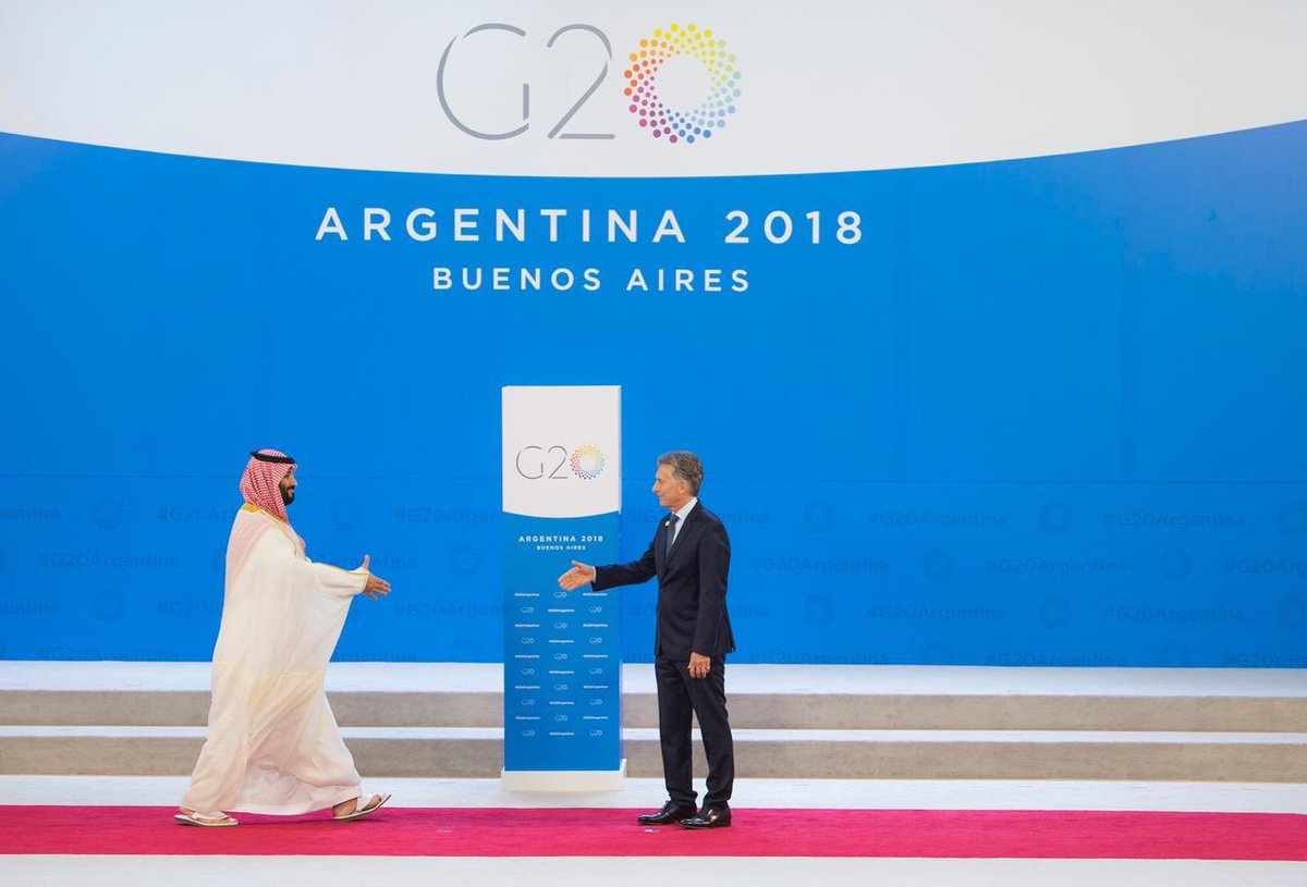 وصول ولي العهد إلى مقر قمة مجموعة العشرين في الأرجنتين