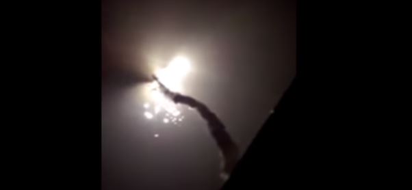 فيديو.. لحظة انفجار صاروخ بعد دقائق من إطلاقه