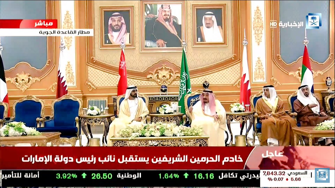 الملك سلمان يستقبل نائب رئيس الإمارات الشيخ محمد بن راشد