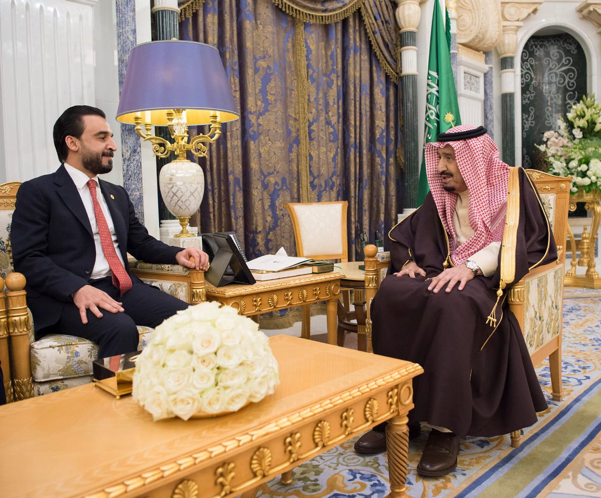 الملك سلمان يستعرض آفاق التعاون مع رئيس مجلس النواب العراقي