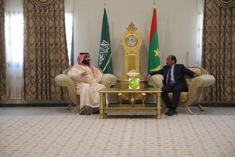مباحثات بين ولي العهد والرئيس الموريتاني في نواكشوط