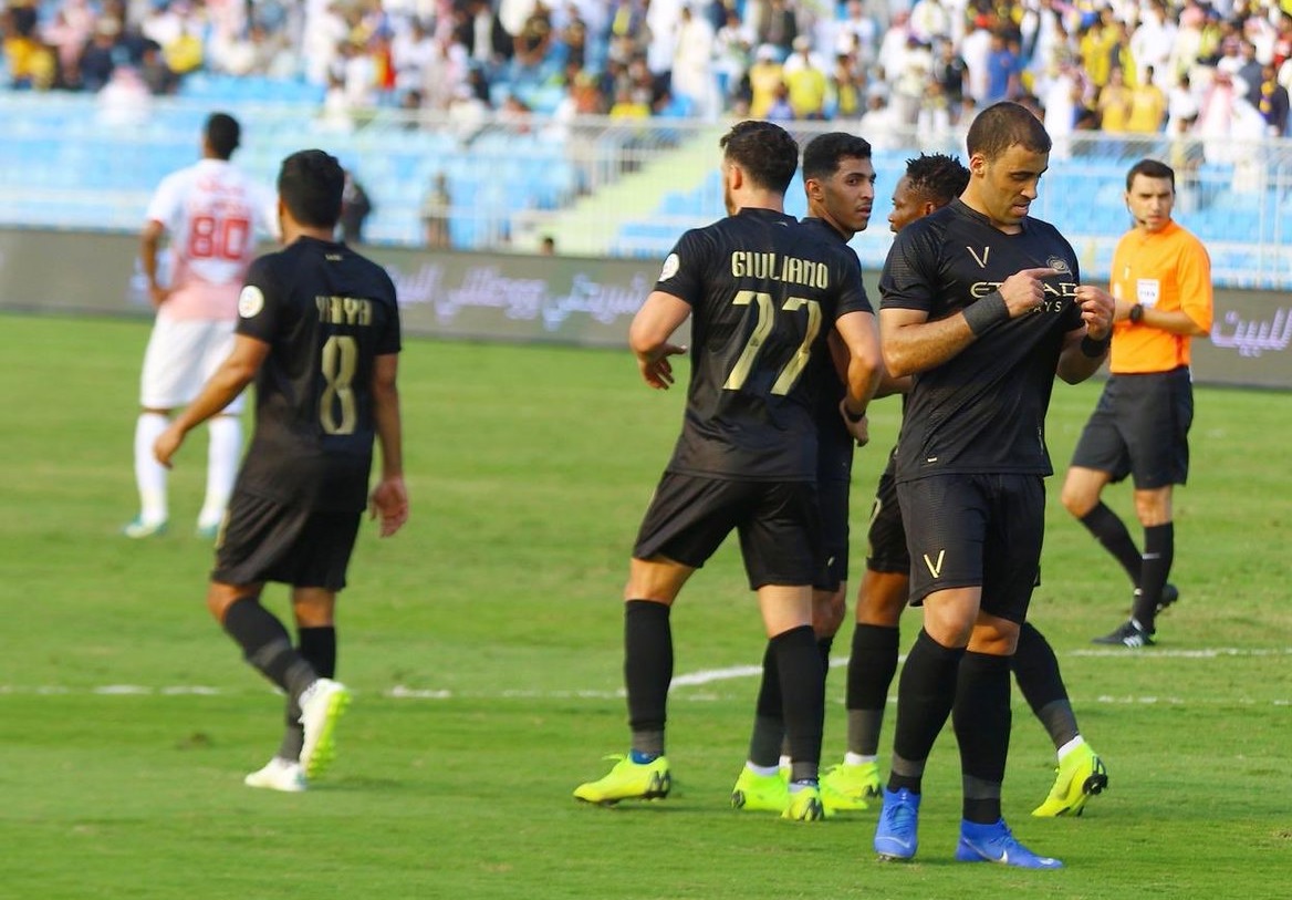 النصر يدك شباك الرائد بسوبر هاتريك حمدالله