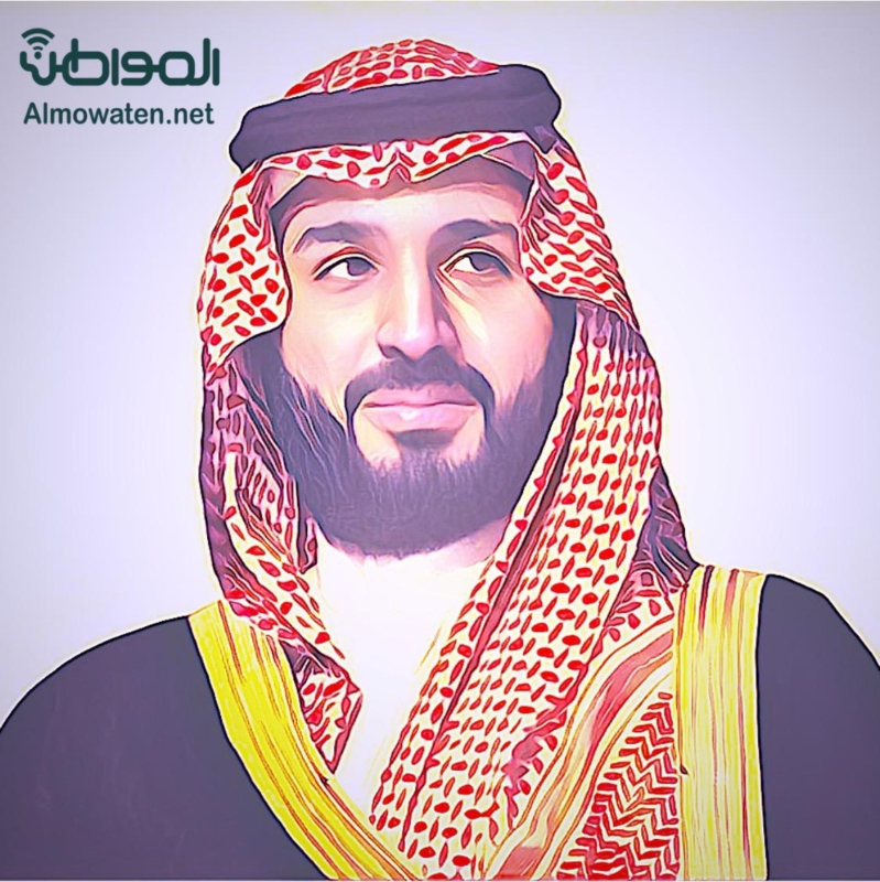 رسمة الملك سلمان ومحمد بن سلمان