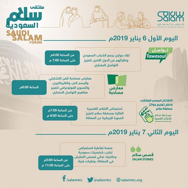 إطلاق مشروع سعودي دولي لنشر ثقافة التعايش والتواصل الحضاري الأحد المقبل