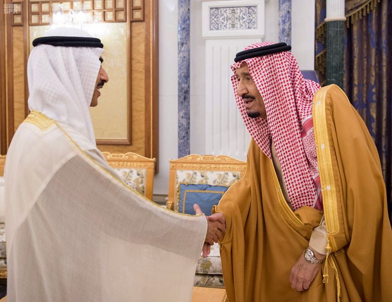 الملك سلمان يستقبل سفير الكويت بمناسبة انتهاء فترة عمله سفيرًا لدى المملكة