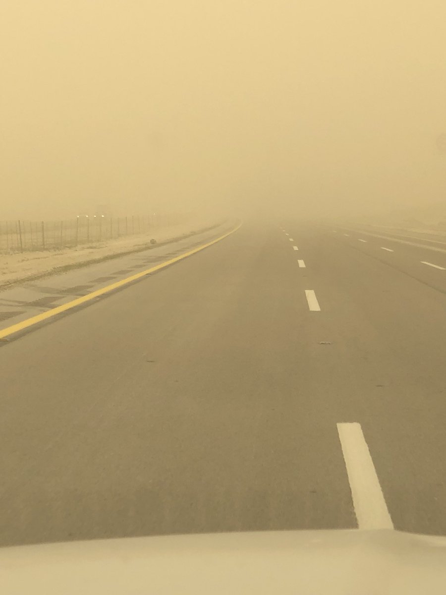 غبار يحد الرؤية على الرياض حتى التاسعة مساء