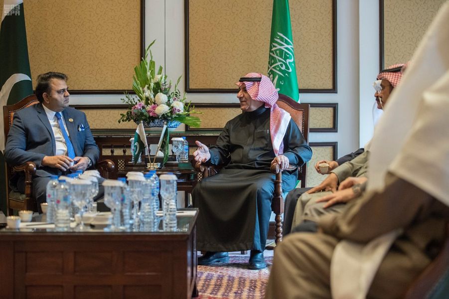 الشبانة يبحث مع نظيره الباكستاني آليات استثمار الإعلام لخدمة القضايا المشتركة