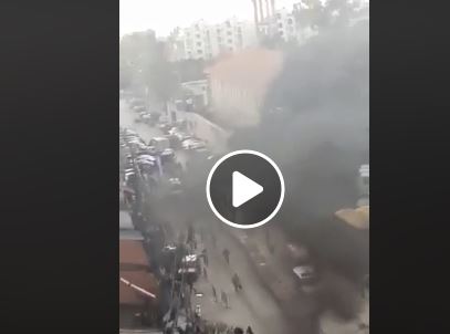 فيديو.. إطلاق نار على محتجين حاولوا اقتحام سجن لبناني