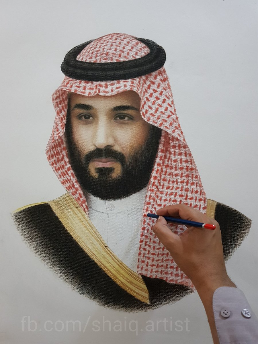 رسام باكستاني يعبر عن احتفائه بزيارة محمد بن سلمان على طريقته