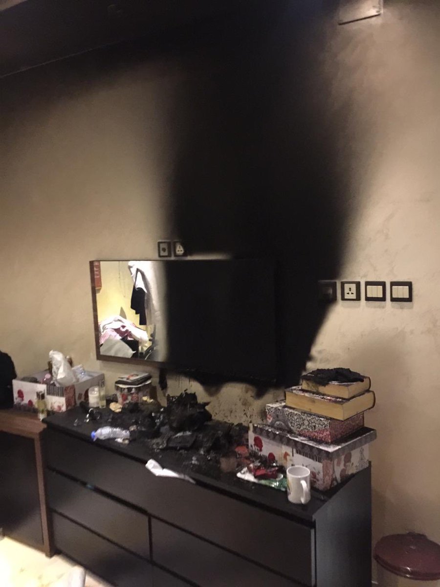 انفجار بطارية الجوال يحرق منزلًا في الطائف