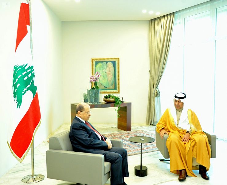 تفاصيل لقاء بعبدا بين الرئيس اللبناني والمستشار في الديوان الملكي العلولا