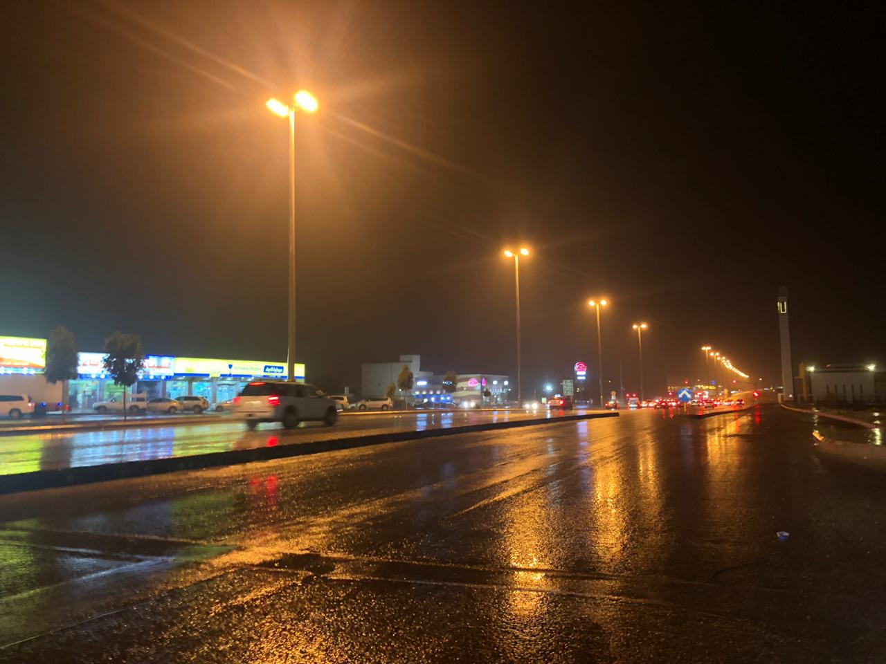 بالفيديو والصور.. أمطار غزيرة على الرياض
