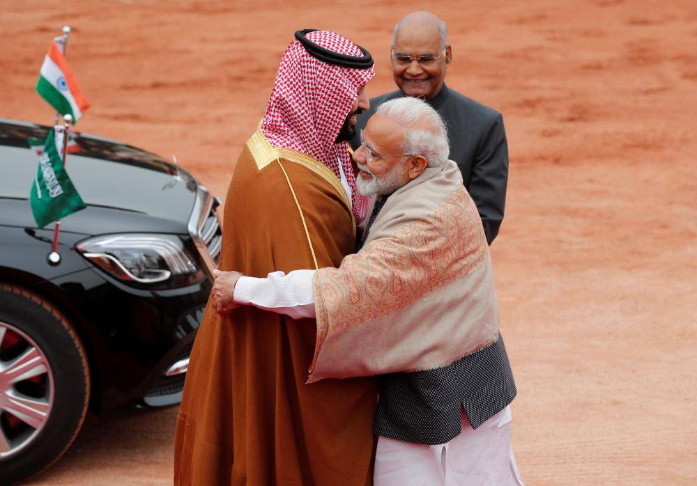 بدء مراسم استقبال الأمير محمد بن سلمان في الهند