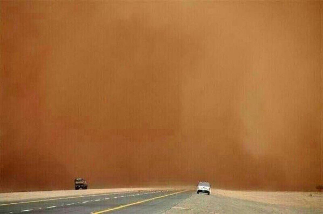 الغبار يضرب الرياض لمدة 9 ساعات