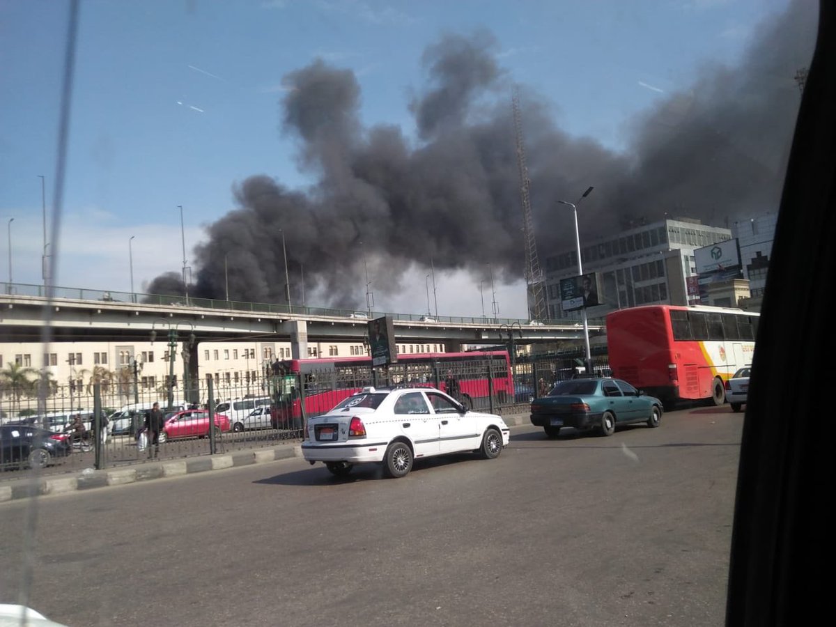 فيديو.. اللحظات الأولى لحريق محطة رمسيس وسقوط أكثر من 30 قتيلًا