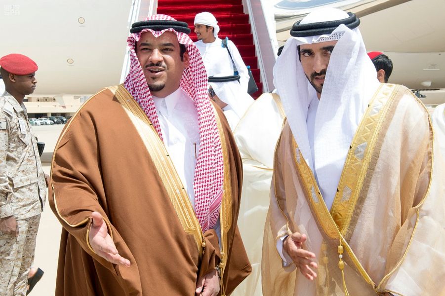 ولي عهد دبي يصل الرياض لحضور حفل مهرجان الملك عبدالعزيز للإبل