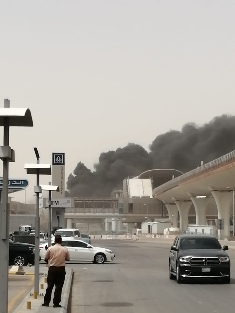 توضيح من مترو الرياض حول حريق مخرج 15