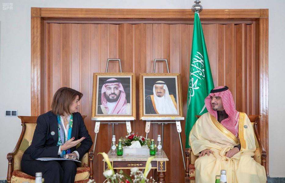 عبدالعزيز بن سعود يستقبل 7 وزراء داخلية عرب
